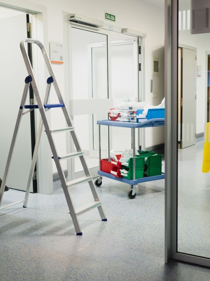 cleaning, maintenance and sanitation in a hospital center